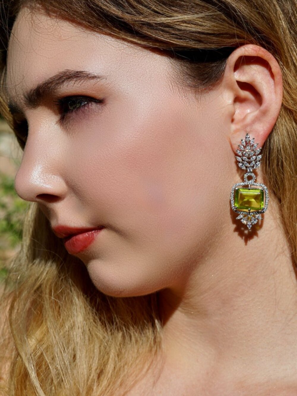 White Wine Earrings